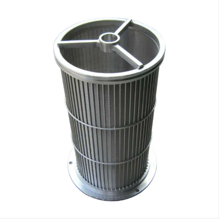Stainless steel 304 316L Johnson screen wedge wire rotary drum trommel filter screen