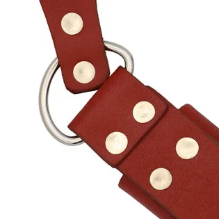 Top Quality Left Handed Medieval Sword Frog in Maroon Color made of Genuine Vegetable Tanned Cow Leather Sword Holster / Holder