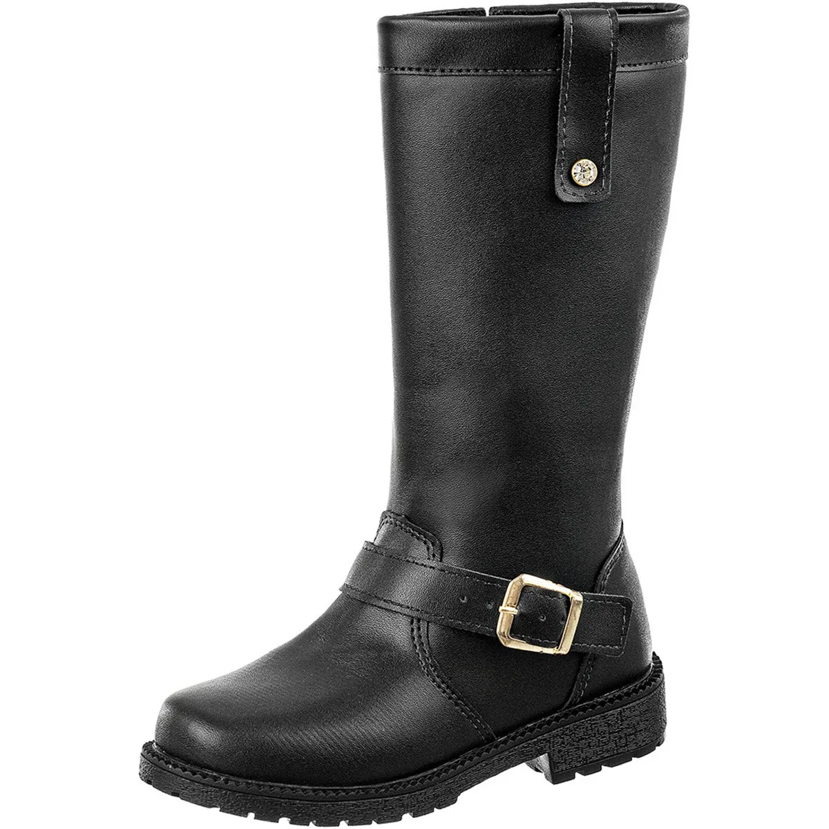 Girl Children Riding Boots Combat Boots Girls High Top Comfortable Teen - Black Brown