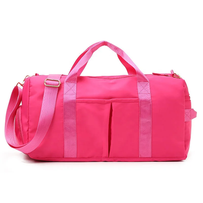 13 Color Custom Dry Wet Sport Duffel Holdall Training Yoga Travel Overnight Weekend Shoulder Tote Gym Bag With Shoes Compartment