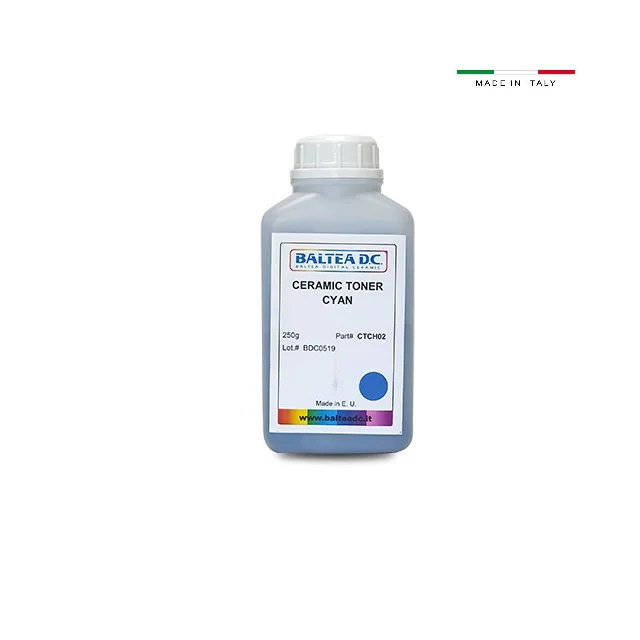 250 g CYAN  Ceramic Toner for Canon, Xerox, Ricoh for applications on Ceramics , Porcelain Glass and Enameled Steel