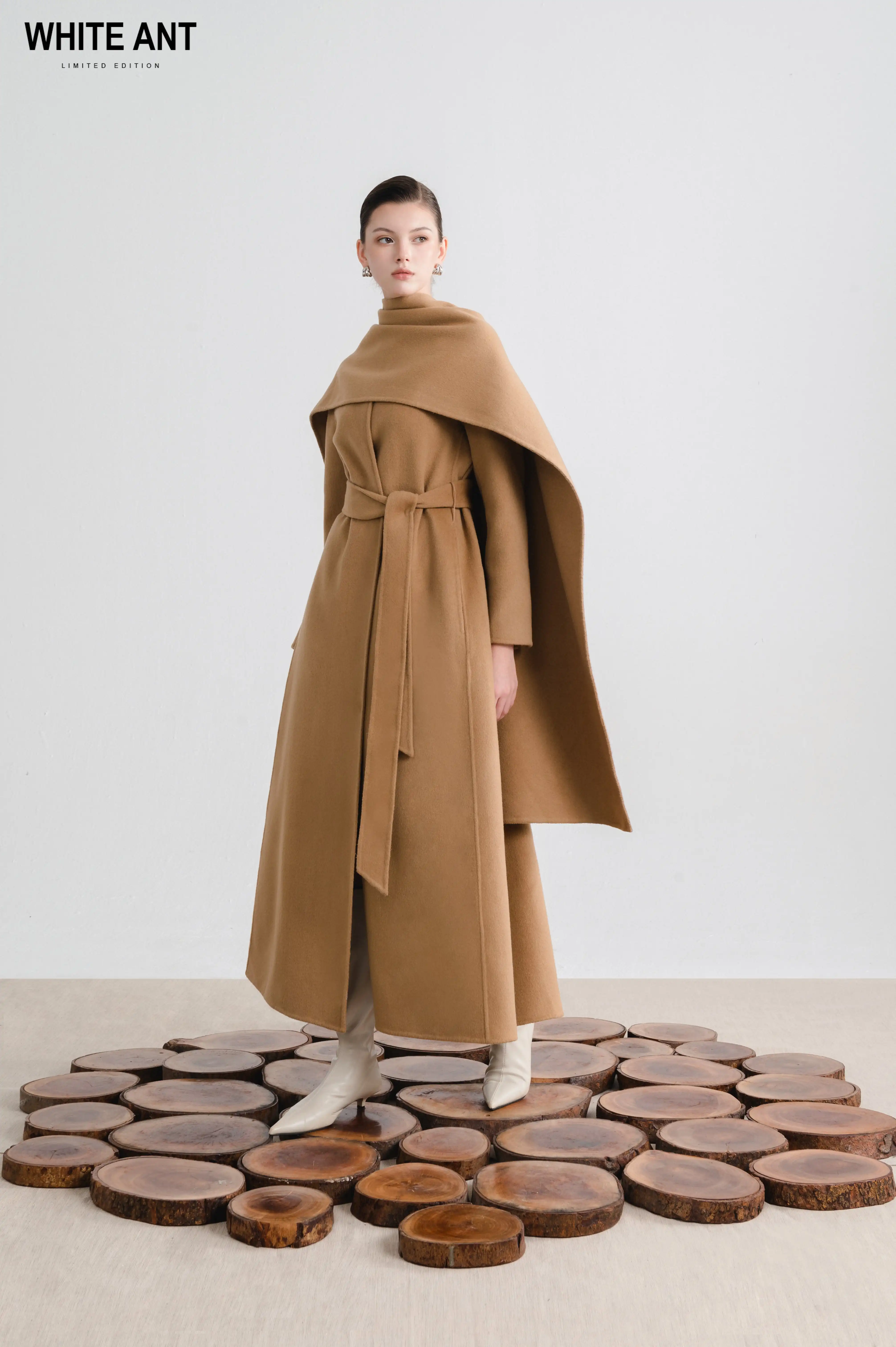 Шарф кашемировый теплый мягкий шарф 20% 80% шерсть упаковка на заказ белый экспортер