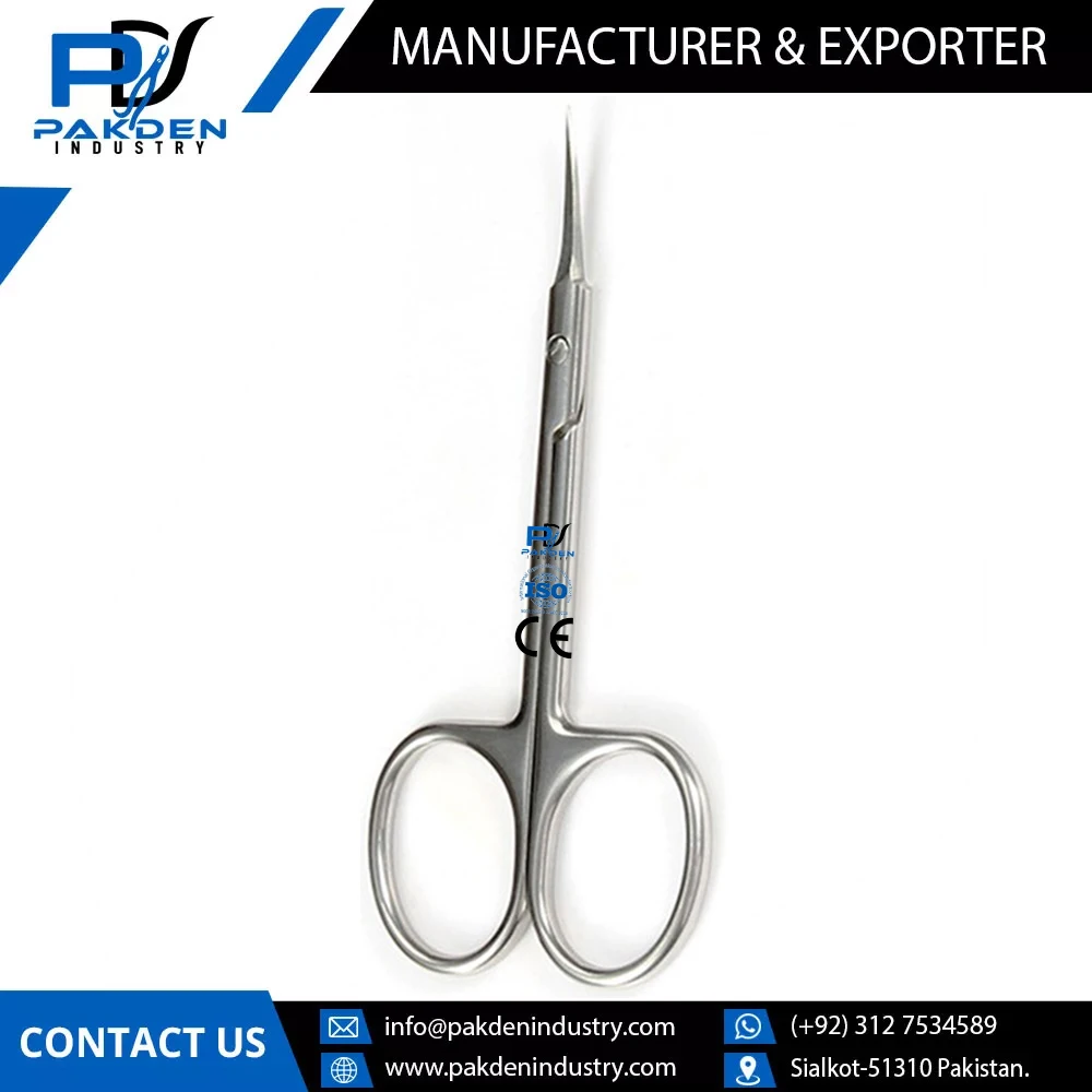 Latest Design Customized Logo Professional Stainless Steel Fine Point Cuticle Scissors / Best Selling Fine Point Cuticle Scissor