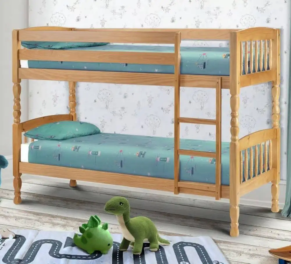 Hot Product Solid Wooden Bunk Beds - Wholesale Bedroom Furniture Sets - Natural wooden material bunk bed