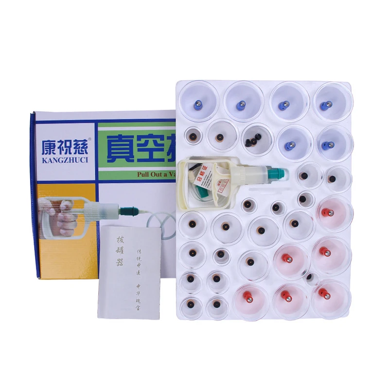 Wholesale Chinese High Quality Cupping Cup Hijama Ventouses with Pump Tool for Body Massage Magnetic Cupping