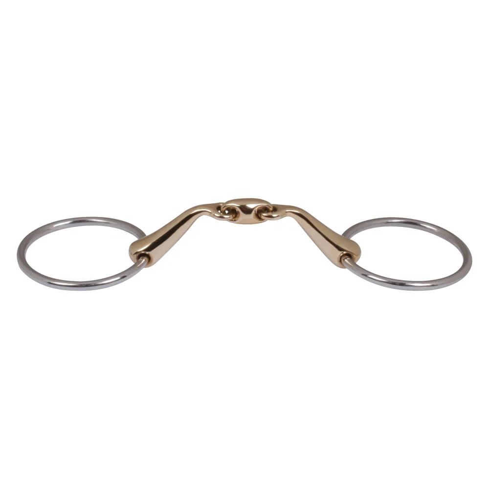 Balding Gag Jointed Mouth Bit horse equestrian products snaffle bit for horses best selling horse equipment