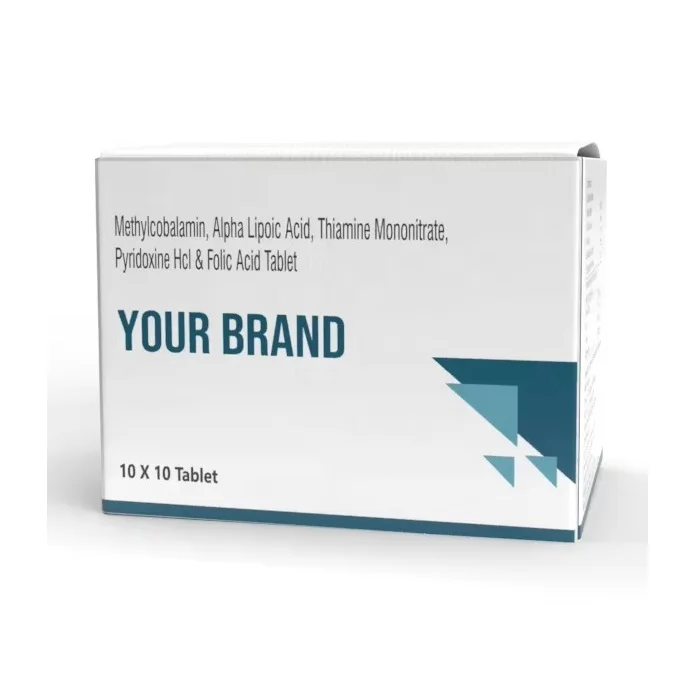 Indian Supply Hot Selling B12 Pyridoxin HCL and Folic Acid Tablet Private Label Healthcare Supplement