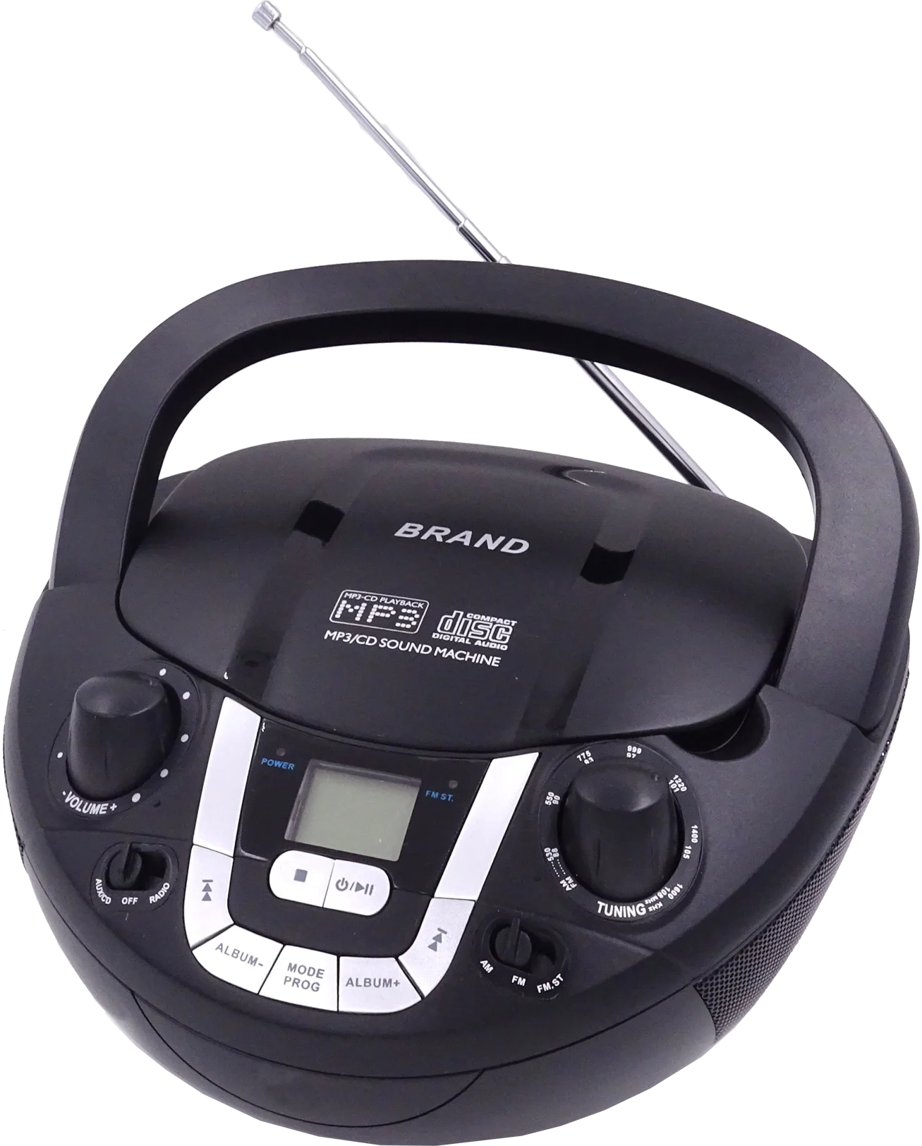 Portable Top Loading CD  Boombox  Stereo Player AM/FM Radio