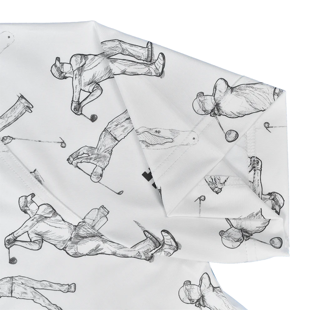 High End Polyester Spandex Pattern Sublimation Golf Polo Shirts Best Supplier OEM Breathable T-shirt Custom Logo Plus Size Shirt