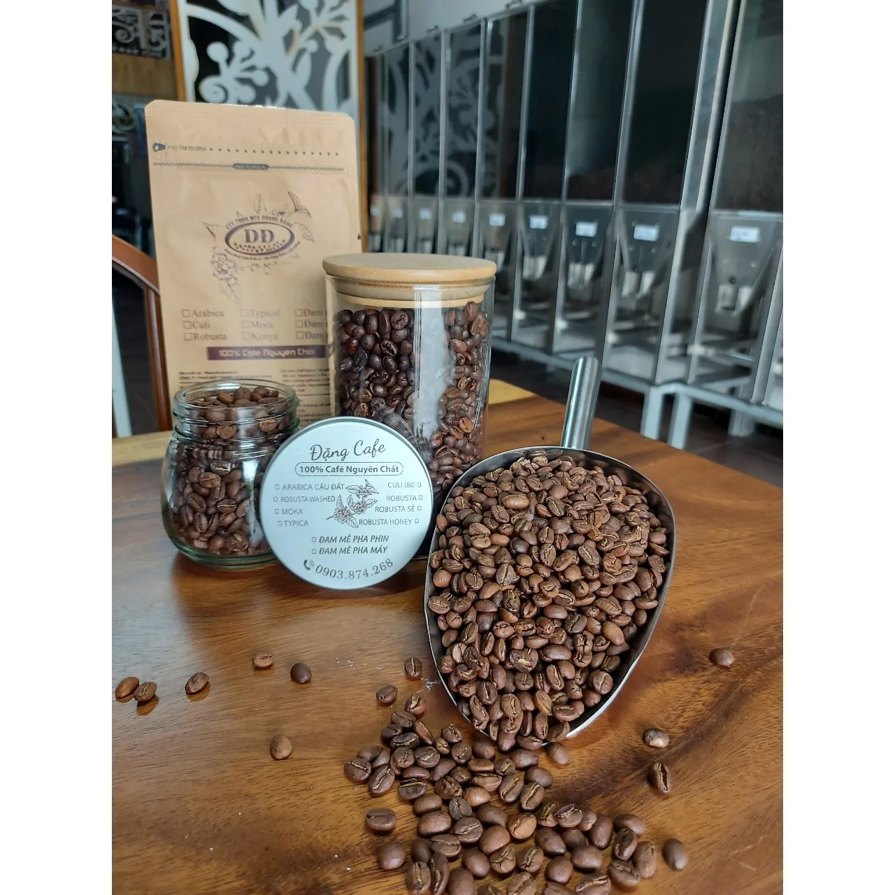 Good Price Arabica Cau Dat S16 Roasted Carpentry Coffee Beans Best Sell Coffee Roasted Beans