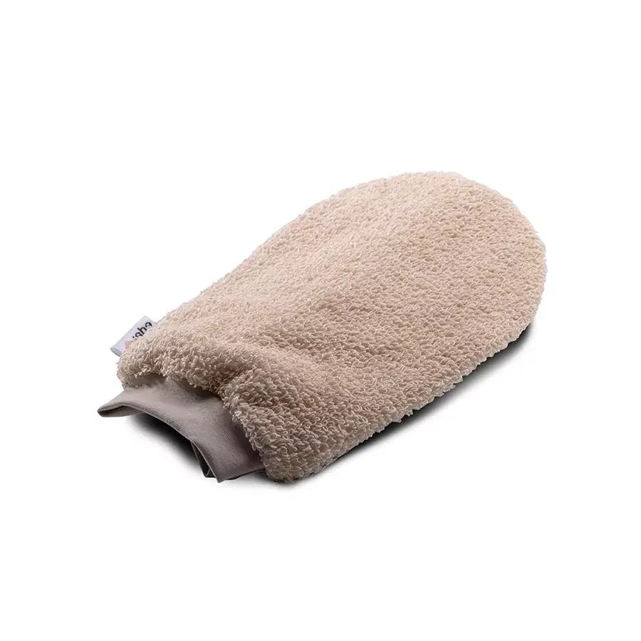 Best Quality Exfoliating glove in white or black silver thread cotton hammam exfoliation