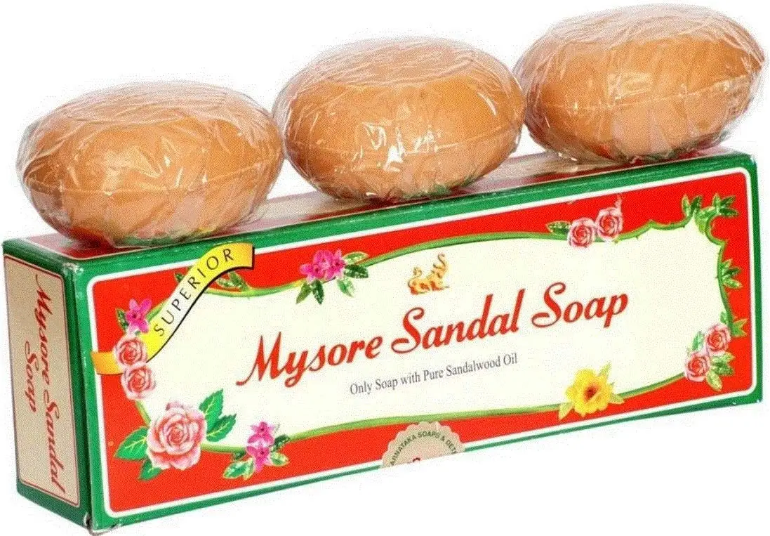 Мыло MYSORE 125 GMS травяное для ухода за кожей глицерин и сандаловое дерево чувствительной сухой кожи телом взрослых