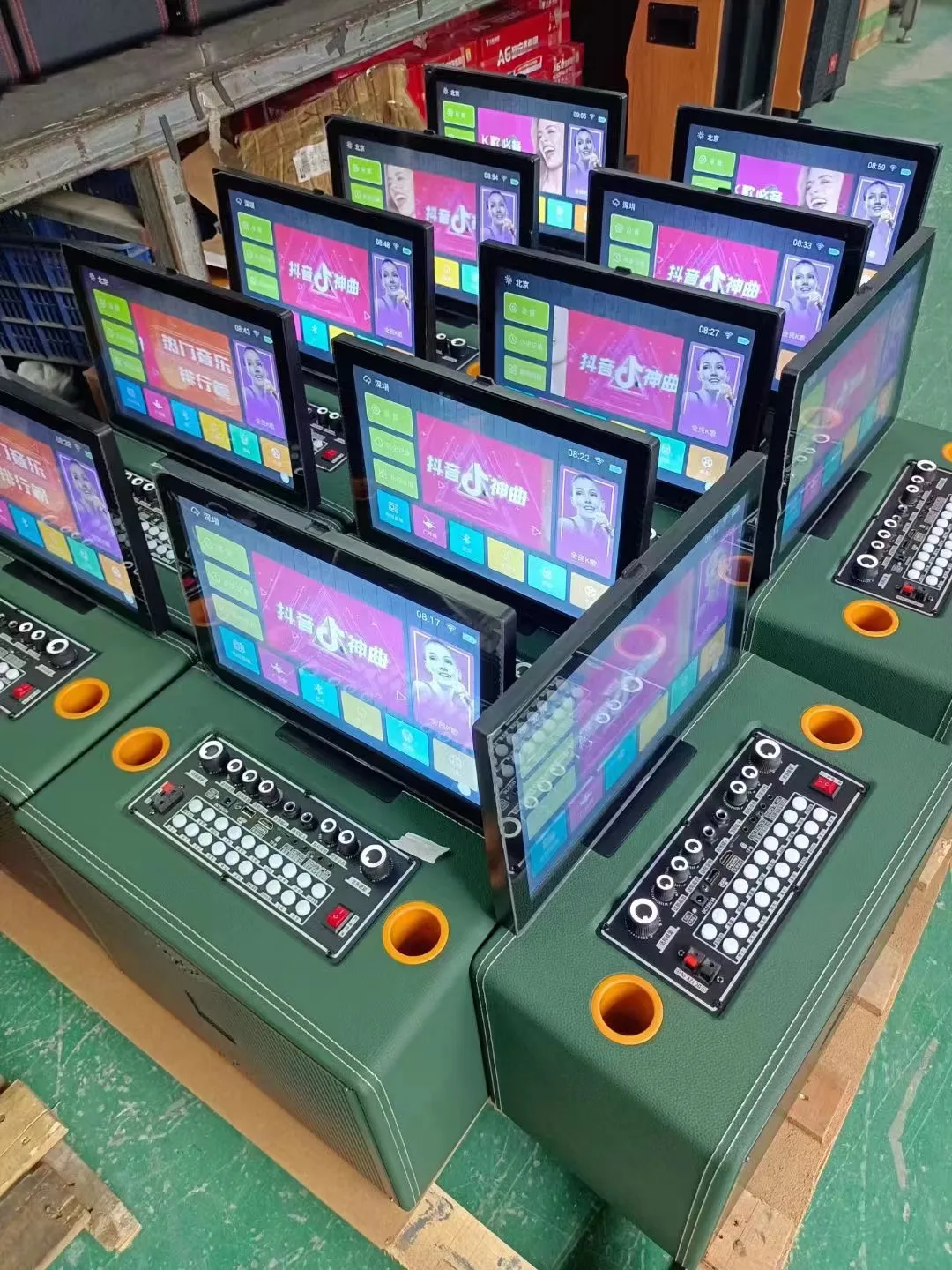 Metrn 2022 New 150W  Karaoke Player Home Party machine Karaoke Player Karaoke System with 14.1 inch Touch Screen