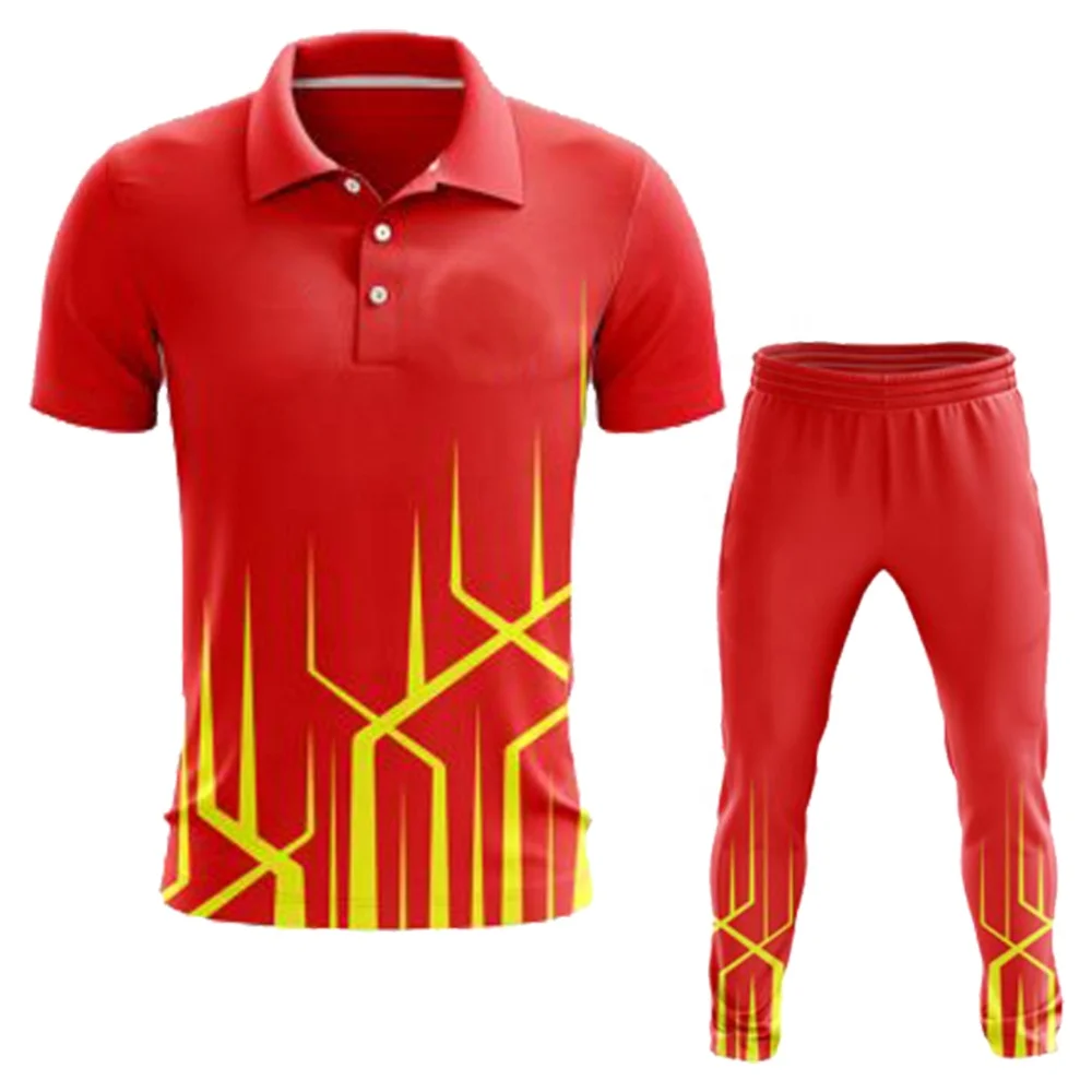 New Design 2021 Cricket Uniform Jersey 100% High Quality Branded Team Cricket Uniforms