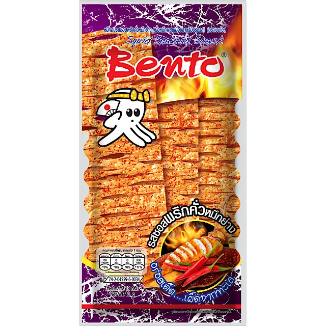 Bento Squid Snack Sweet&Spicy Flavoured From Thailand
