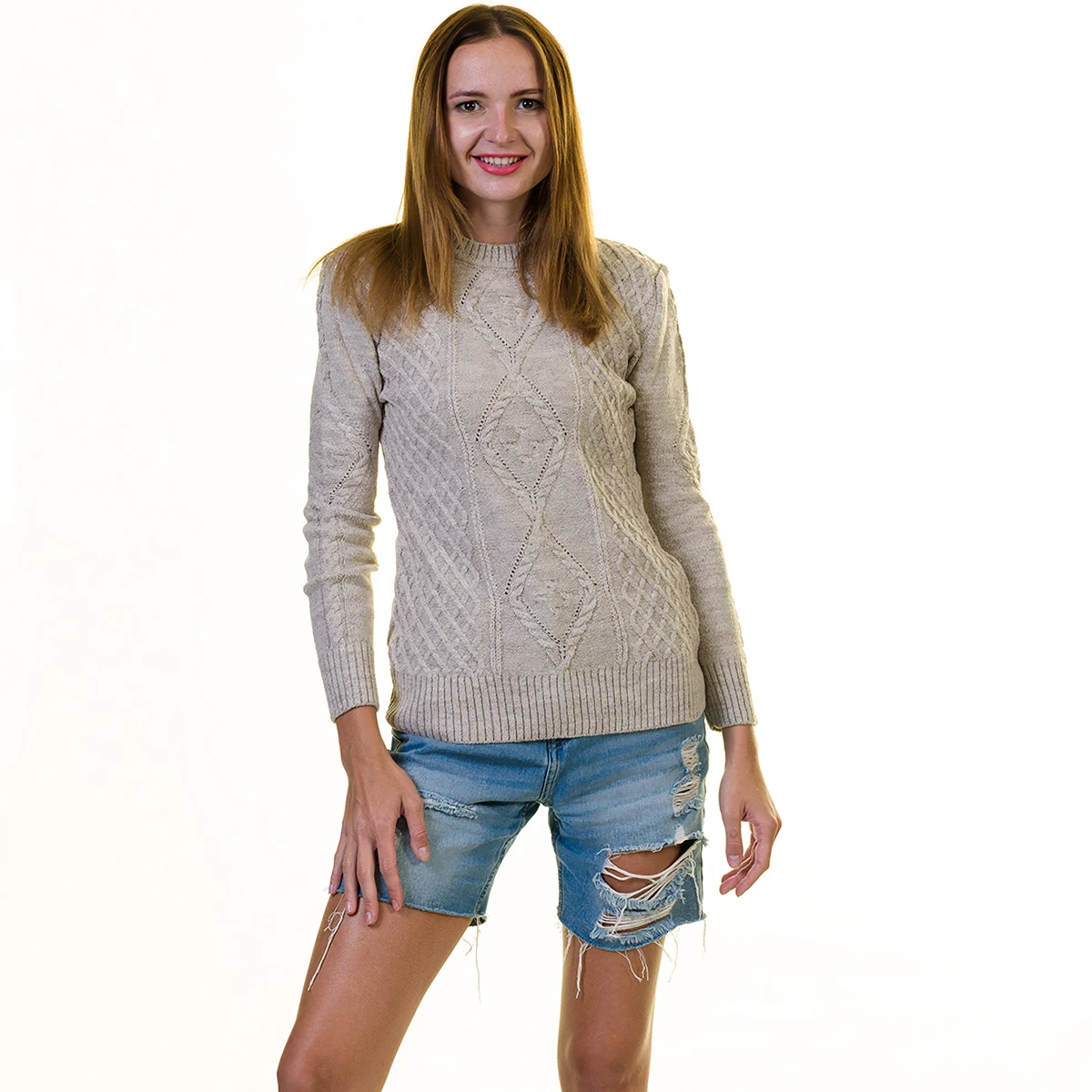 Silver Gray Winter Casual Long Sleeve Womens Sweater Dress Clothing agile supply chains Plain Premium FEDEX Computer Knitted