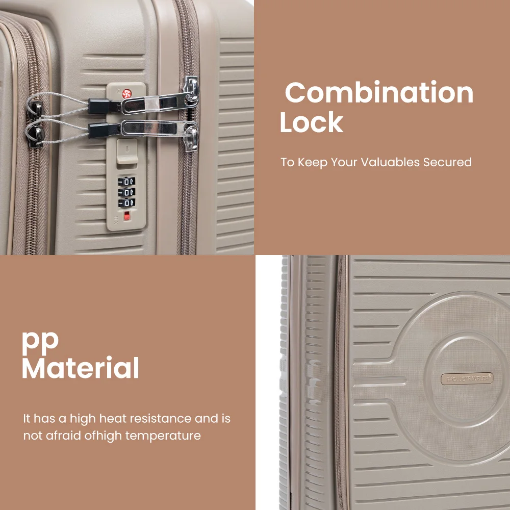 Carryon Cheap Wholesale Hardshell Travel Luggage Case ABS PP Travel Bag Trolley Suitcase With Wheels