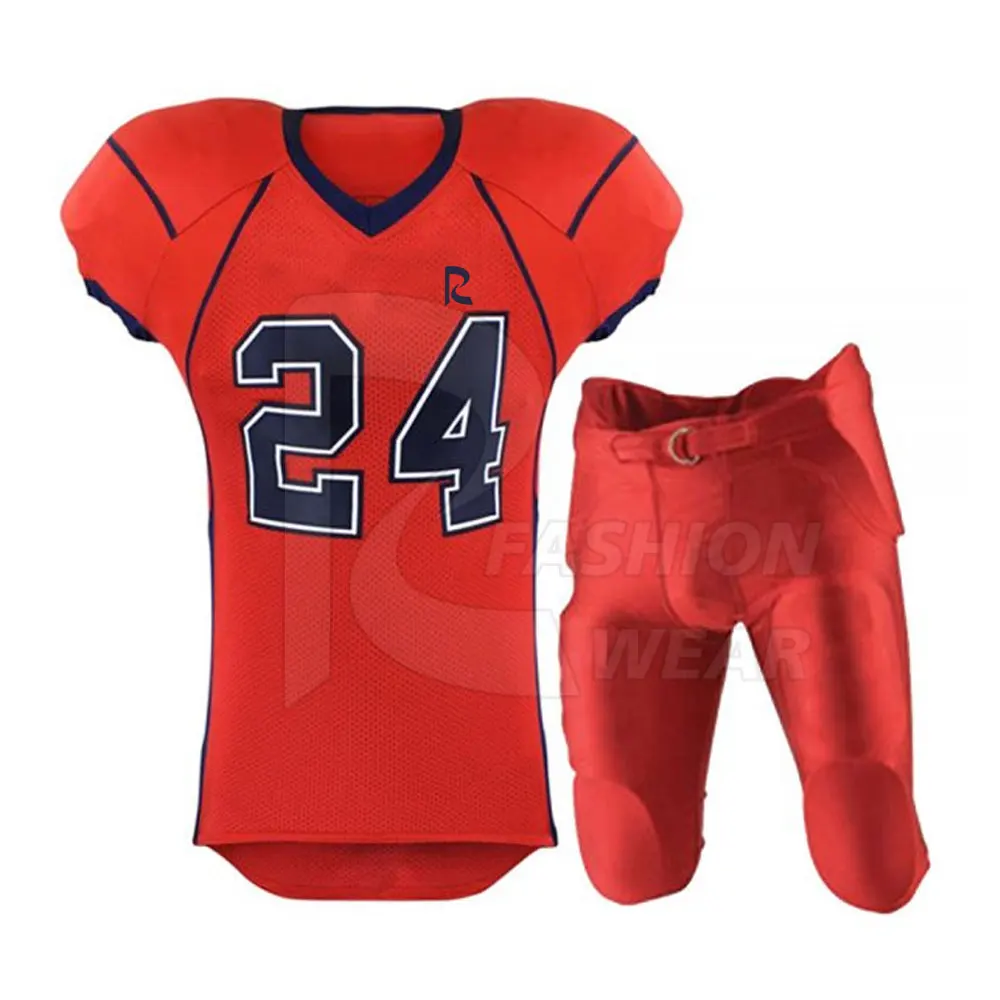 Custom wholesale High Quality Latest Design Men Sublimation Kids OEM Customized  Logo Age American Football Jersey