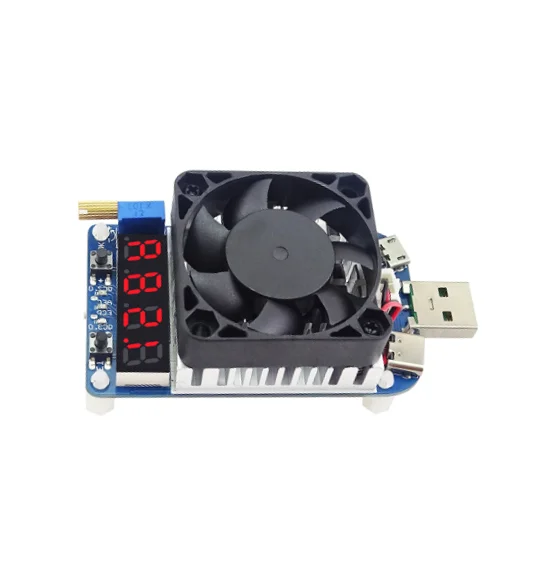 Function Load HD25 USB Interface Discharge Battery Tester Adjustable Current 25w Intelligent Electronic Load