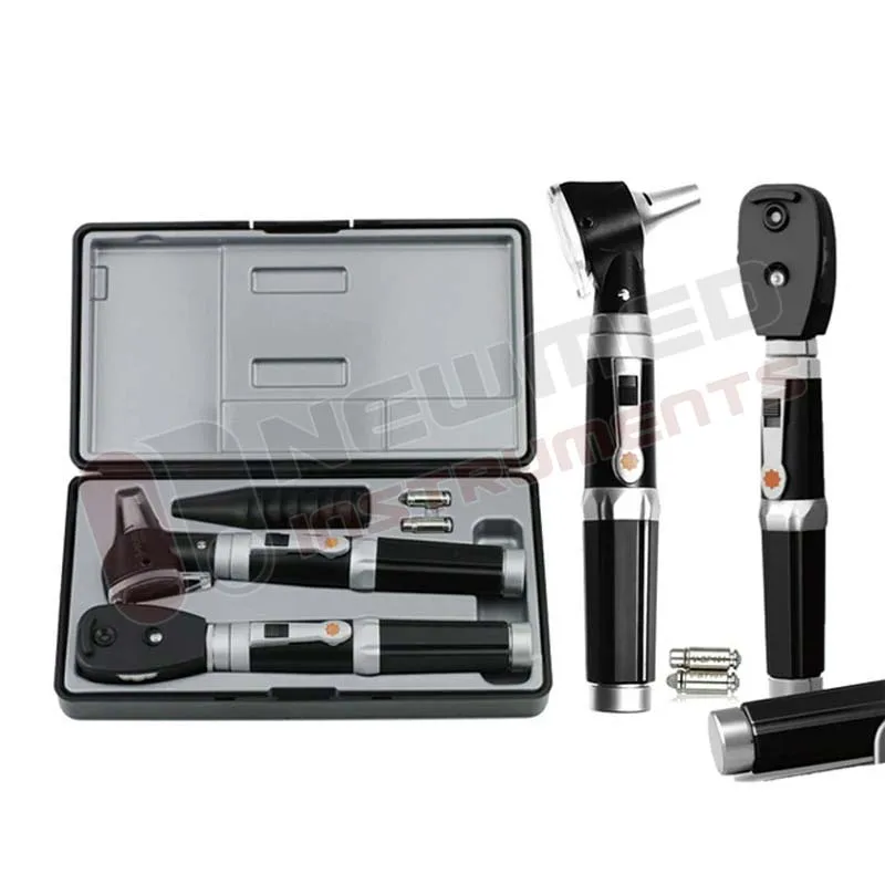 Портативный светодиодный офтальмоскоп Otoscopio для диагностики глаз и ушей прямой волоконно-оптический медицинский инструмент из пластика