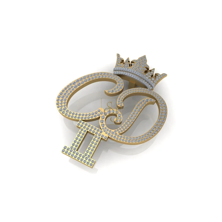 2024 Exclusive Collection Best Quality Luxury Fashion Jewelry 925 Sterling Silver 3.84 TCW Moissanite Diamond CD Pendant
