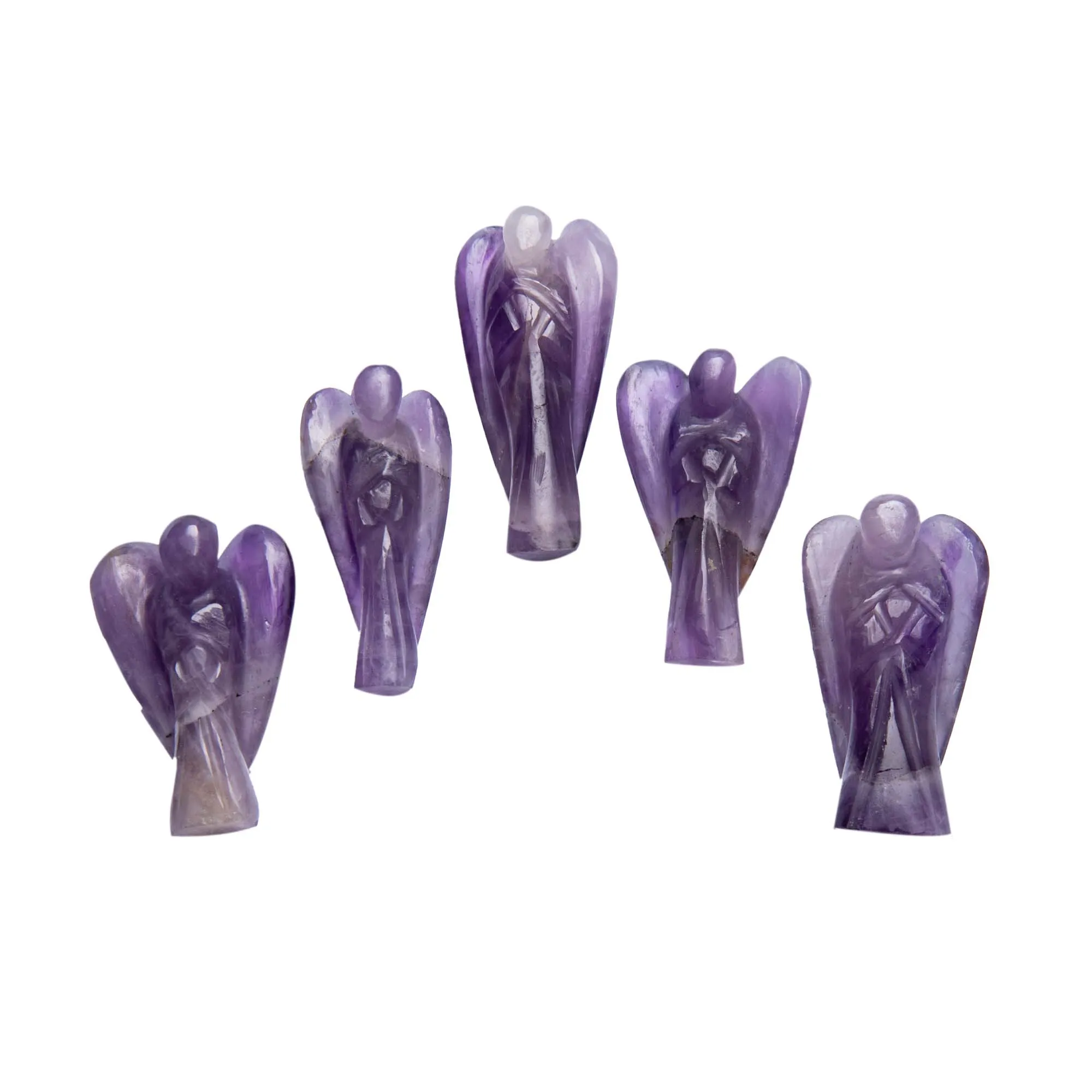Wholesale products crystal craft crystal carvings dream amethyst angel for souvenir fengshui amethyst crystal angels stone