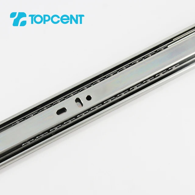 TOPCENT Furniture Metal Kitchen Telescope Channel rieles para cajon Cabinet Hardware Drawer Slide Rail