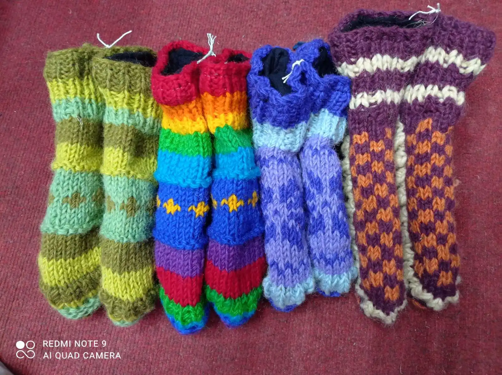 Unisex Knitted Woolen Indoor Walking Shoes