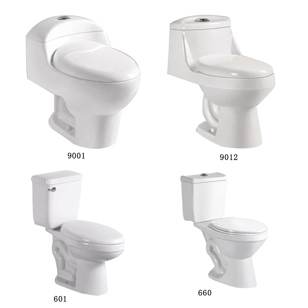 Bathroom Toilette Wash Down P Trap Wc Complet Commode Toilet Ceramic Sanitary Ware Water Closet Toilet Bowl Two Piece Toilet