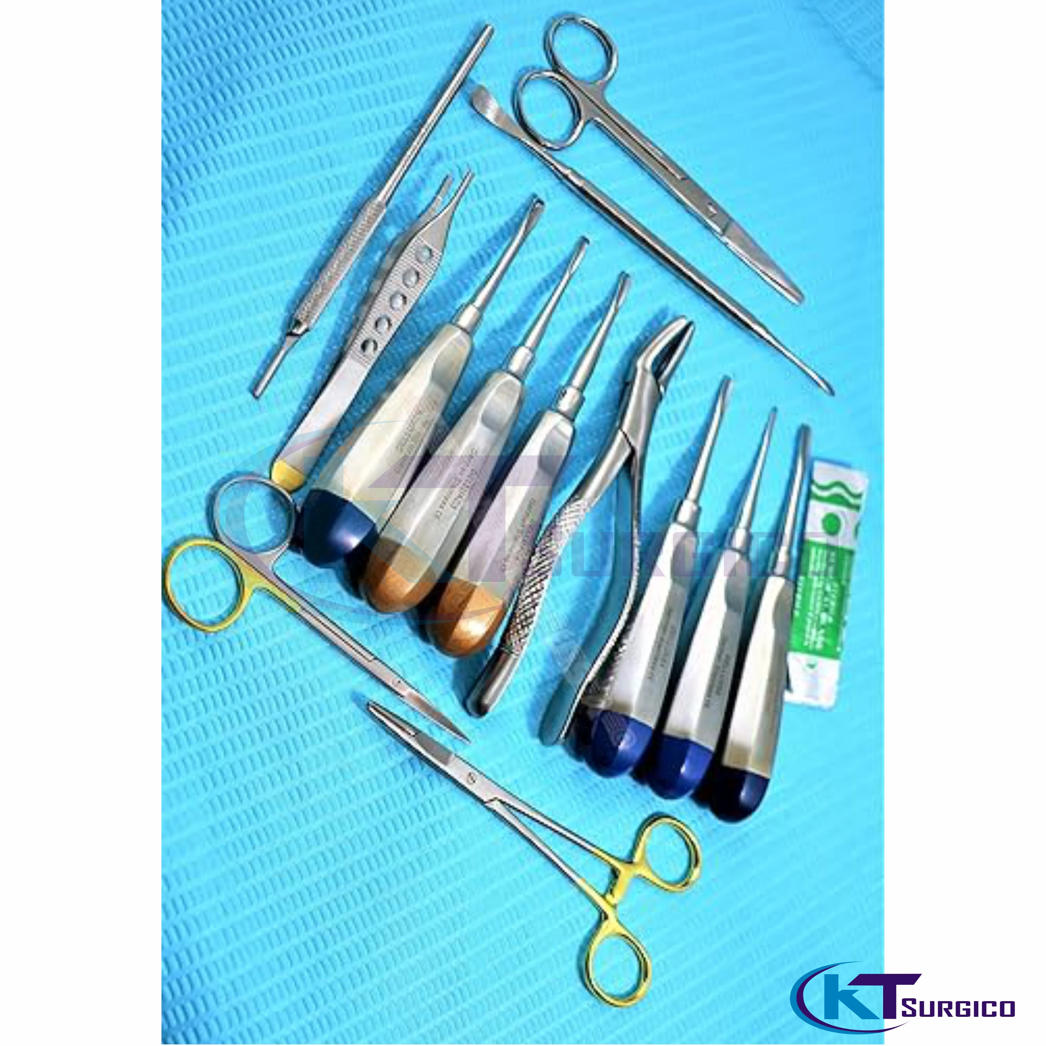 Professional High Quality Stainless Steel Dental Instrument Set Elevators Forceps Scissor with Blade for Cleaning Filling Teeth