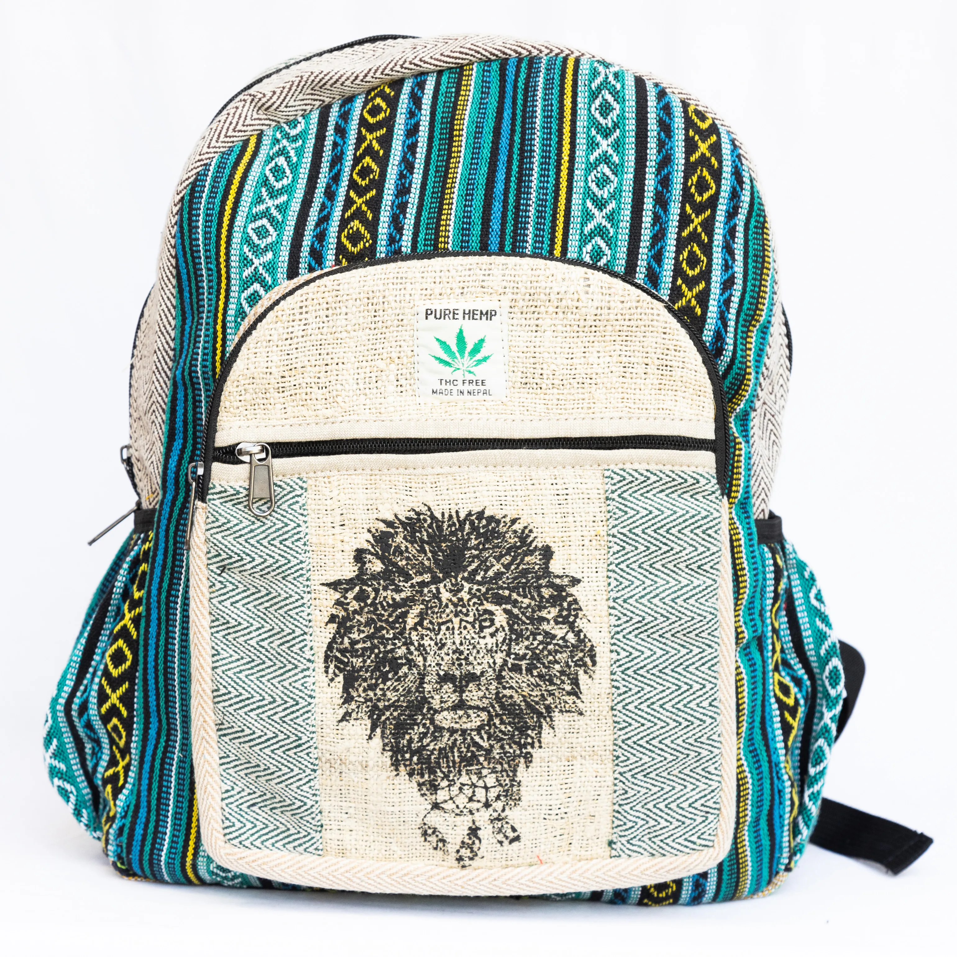 Mini Handmade Hemp Backpack from Nepal  Sustainable School and College Shoulder Bag