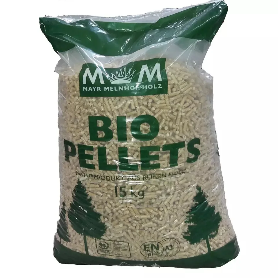New Premium Wood Pellets 6mm EN plus A1 Class Pellet Abete in 15kg bags Wood Pellets Prices Cheap
