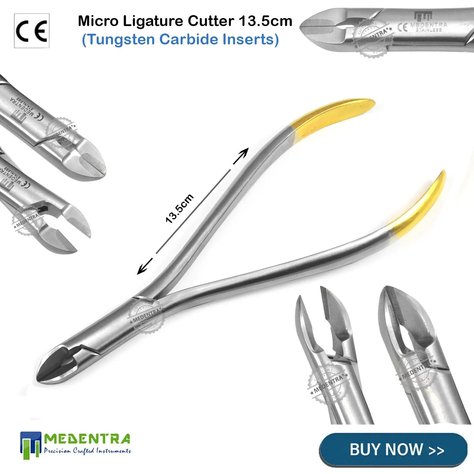 Orthodontic Soft Archwire Pliers with TC Tip 13.5cm Micro Pin / Ligature Dental Pliers