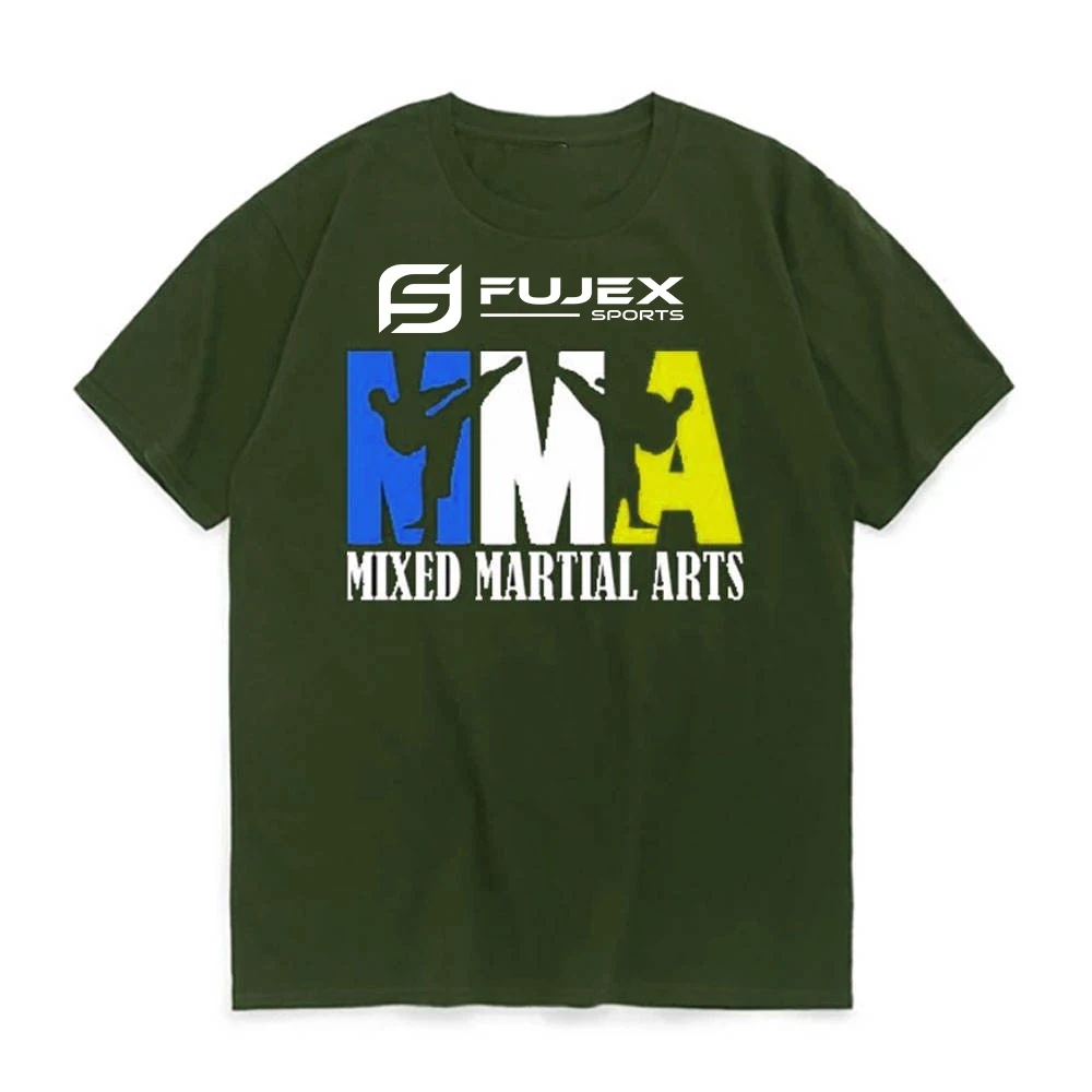 Custom Logo Wholesale Men Screen Printed muay thai wrestling boxing Mma t shirts  High Quality Boxing T- Shirts Boxing T Shirts