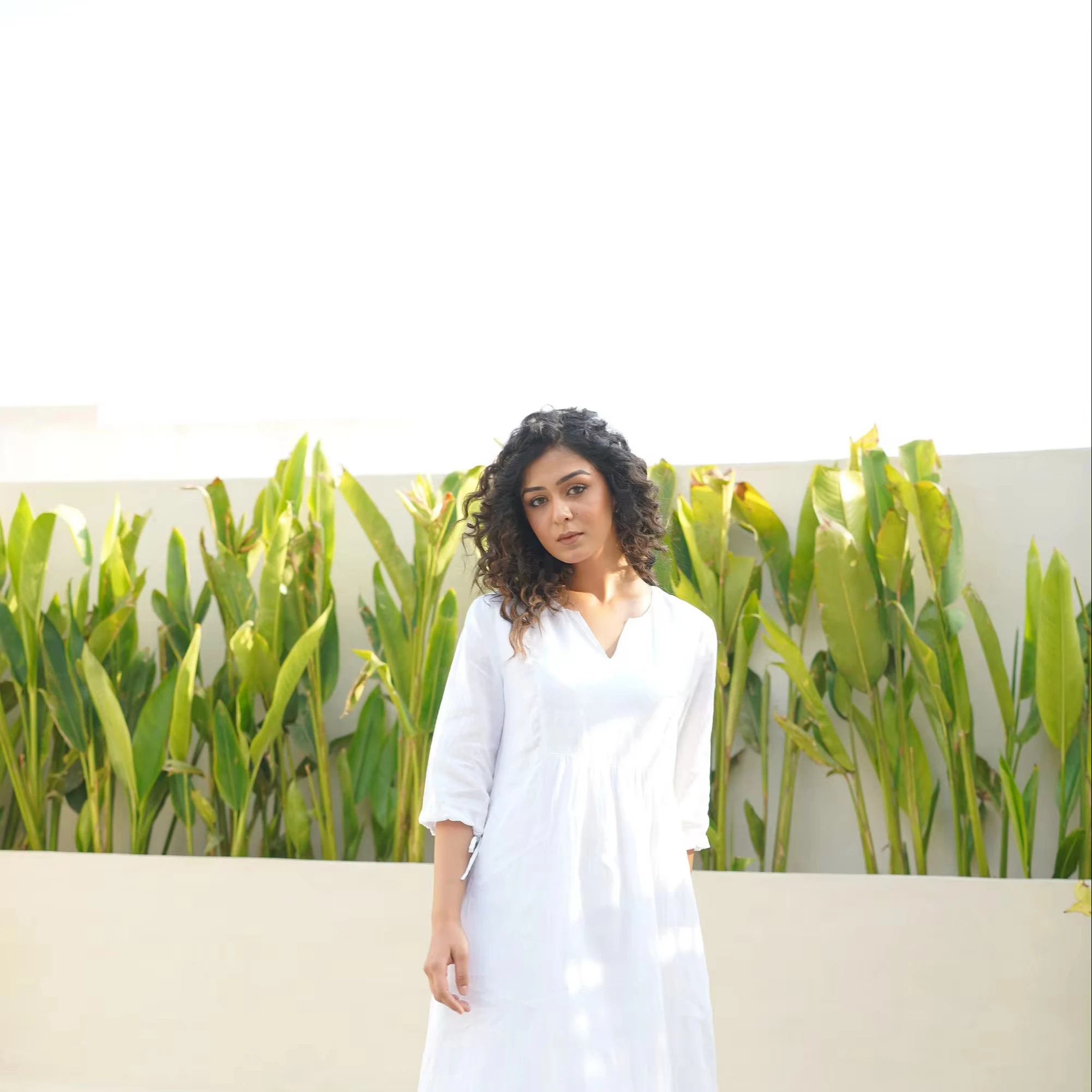 Long White Linen Maxi Dress Ankle Length Dress Lined with Cotton Maxi With Pockets Loose Flax Dress For Women Plus Size Clothing
