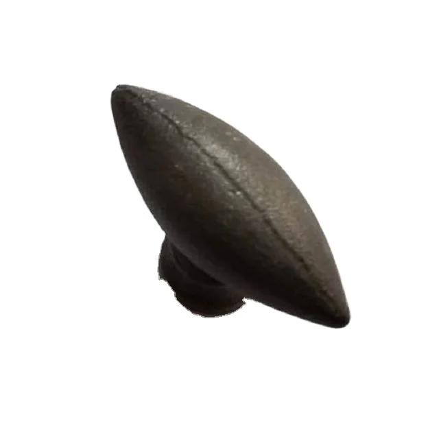 Oval Small Iron Cabinet Knobs Rustic Look Furniture Cabinet Handles and Knobs Made In India Products Pull Hardware