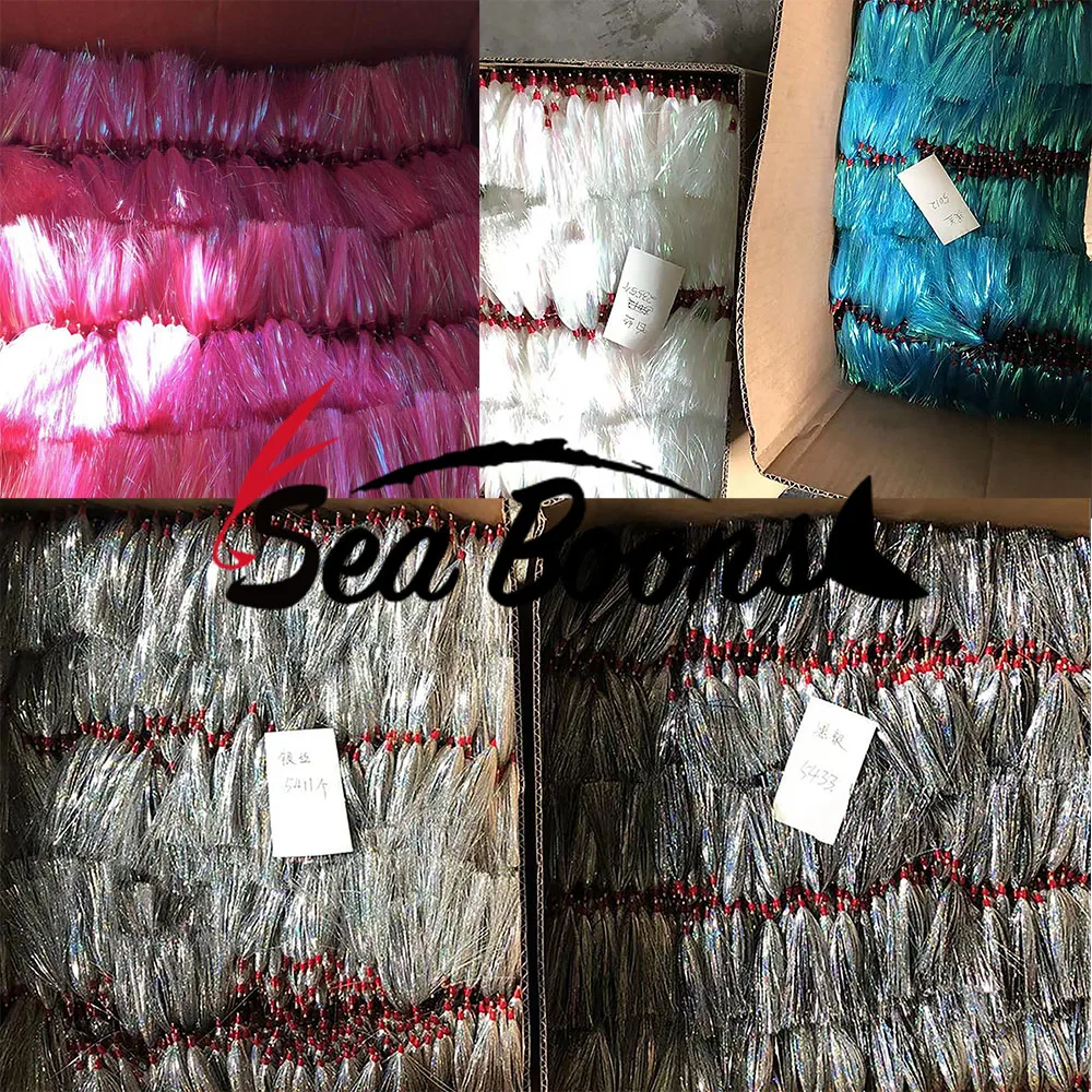 8cm10cm Mylar Flash Teaser Tuna Jig Fishing Lure Fly Bait Bucktail Bright Tinsel Fly Tying Material For Bass Rig Fishing