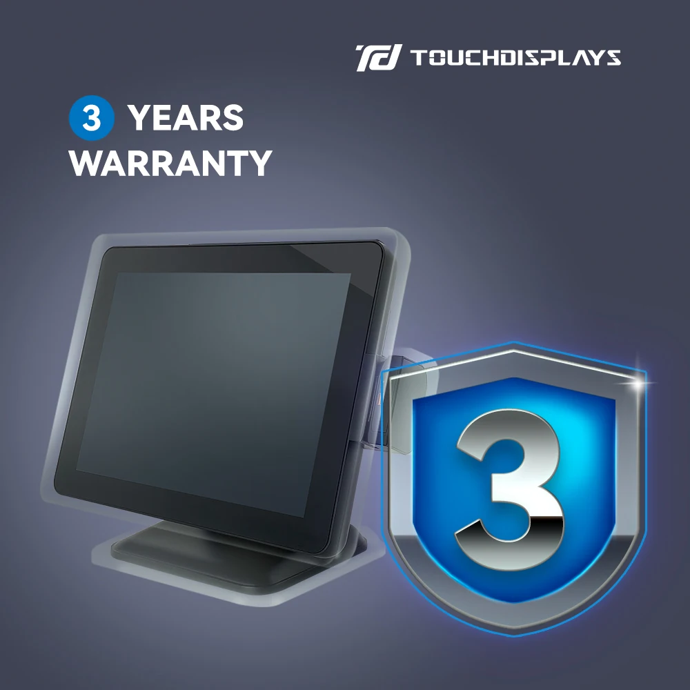 Small business outdoor vending pos terminal with cash box thermal printer barcode scanner