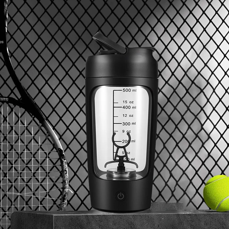 Portable Mixing Cup USB Rechargeable 500ml Gym Tritan Material Electric Protein Powder Shaker Cup