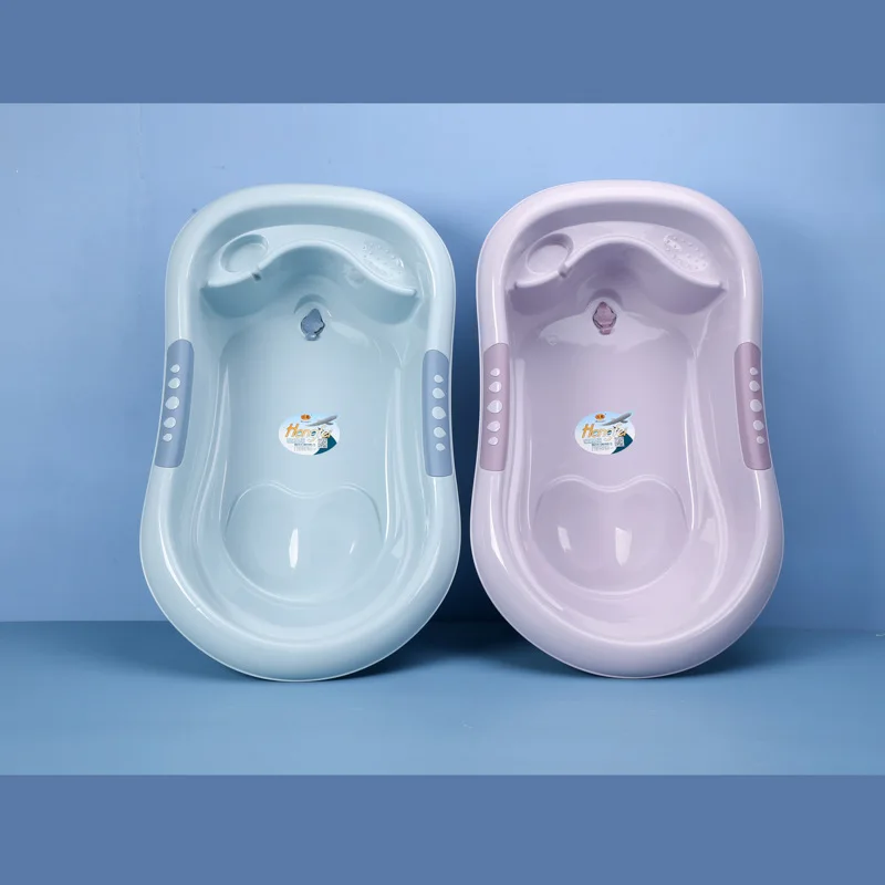 Factory OEM/ODM Plastic Baby Bath Tub Set Have Basin Water Bucket Scoop Chair Potty Laundry Basket Rack
