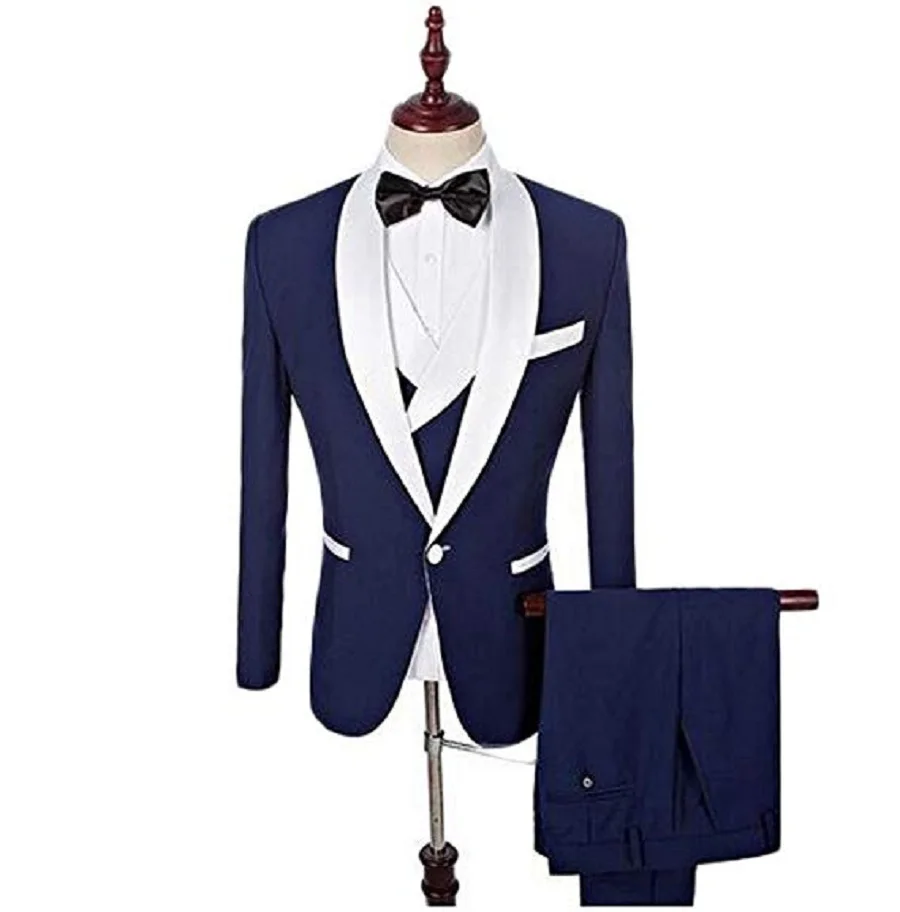 Italian Wool Suits Men 3 Pieces 26 Colors Men Suit Blazers Groom Prom Tuxedos Blazer Business Suits Men Tuxedo