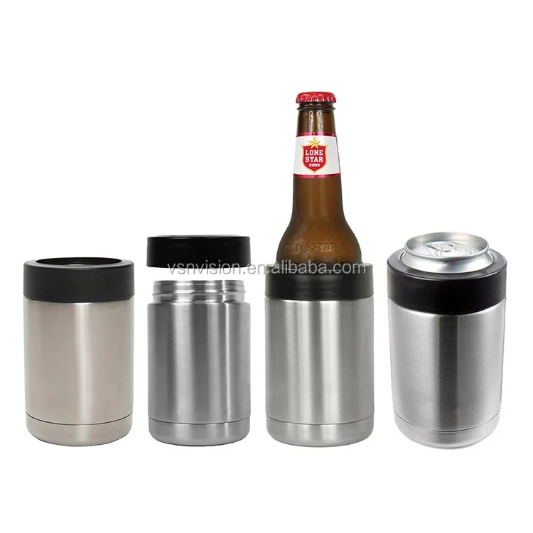 Low Moq Vacuum Insulated Custom Can Cooler Recyclable Sublimation Can Cooler