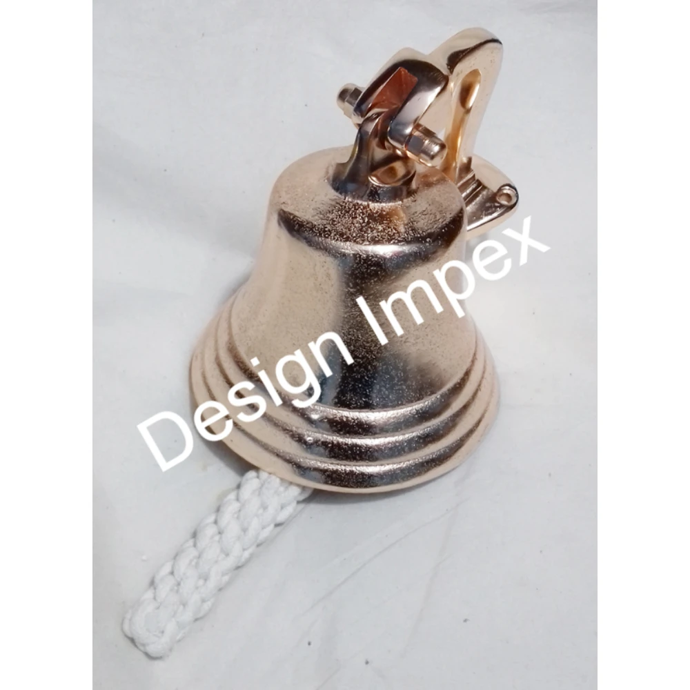 Wholesale High Quality Brass Bell Wall Hanging Custom Tibetan Style Luxury Ship Bell Wholesale Super selling brass Bells decors