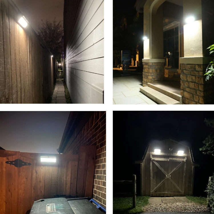Outdoor Waterproof LED Solar Wall Light With Motion Sensor IP65 Rating ABS & PC Material for Garden Yard & Street Use