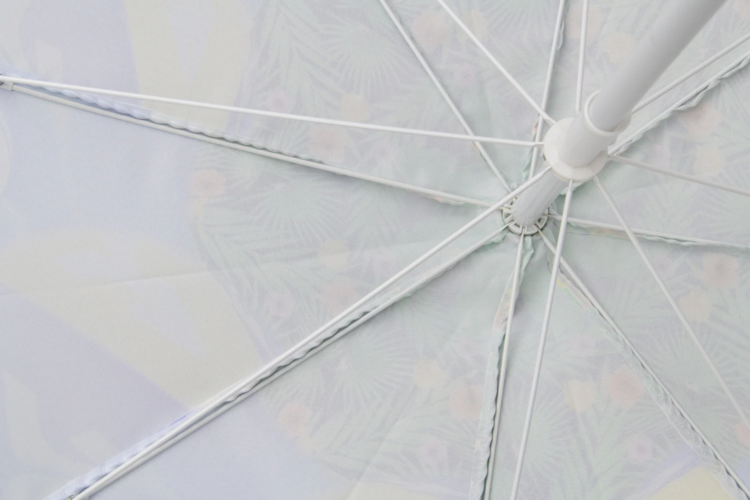 Fittest Quality Beach Portable Tropical Parrots 2.0m Digital Poly Canvas Pattern Wind Inverted Umbrella