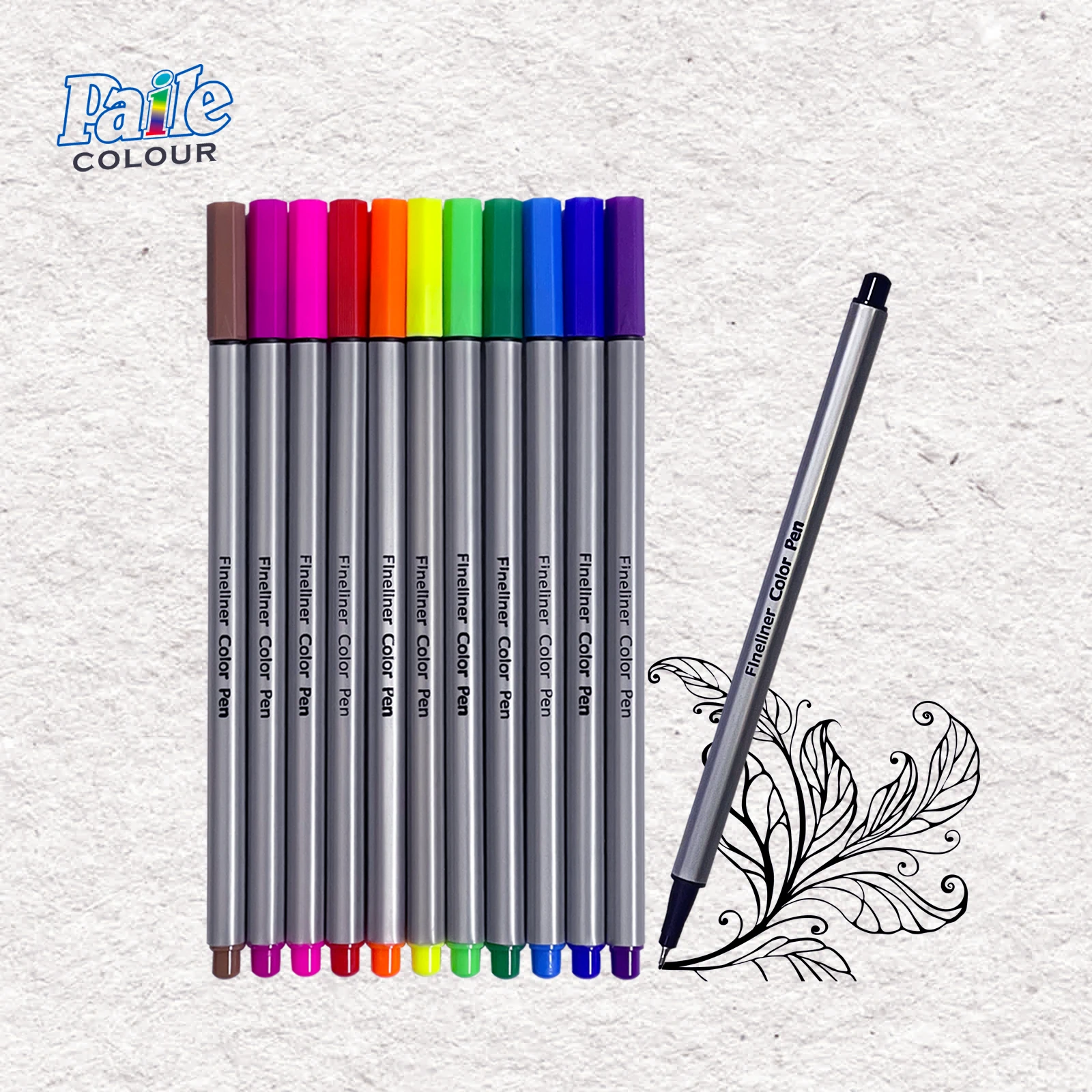 6/12 Colors Fineliner Color Pen Set 0.38 mm Fine Line Drawing Pen Promotional Gift