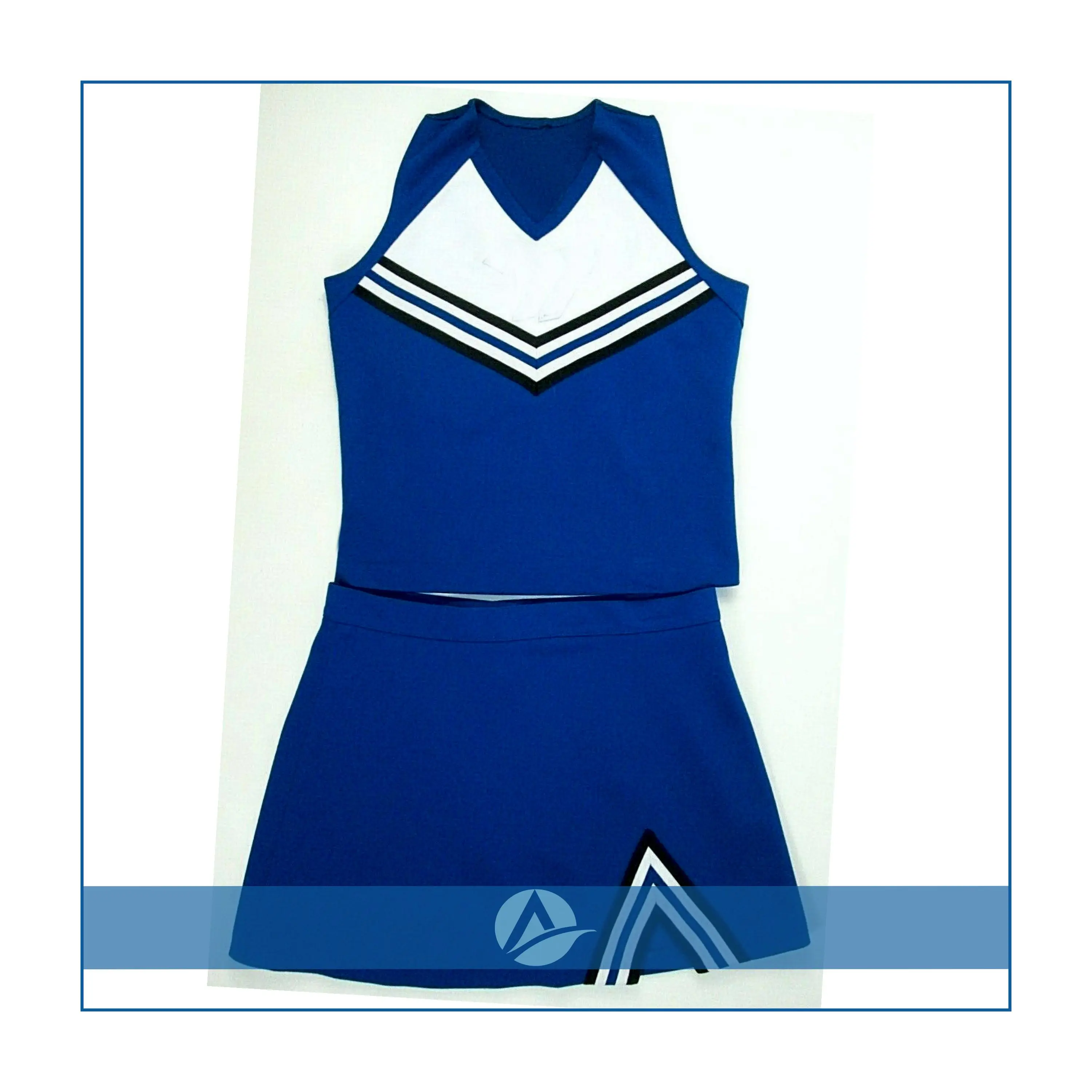 Cheerleading Uniforms OEM Contrast Fabric And Skirt With Fastener Zip Closer cheerleading uniforms youth