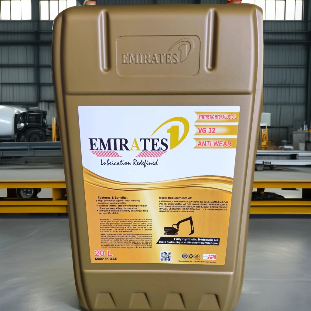Emirates 1 AW 32 Hydraulic Fluids High Performance Anti-Wear Hydraulic Oils
