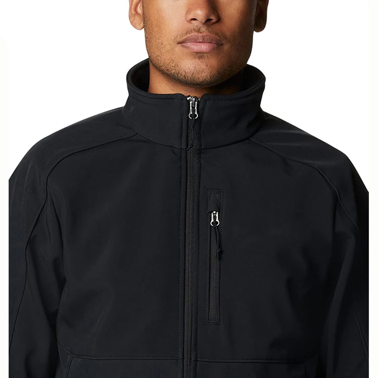 New Custom Design Winter Work Wear Men Windproof Waterproof Fleece Lined Zip up Soft Shell Jacket