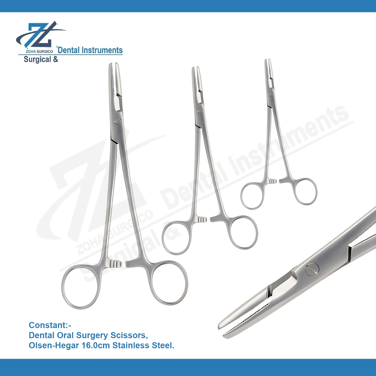 Olsen-hhegar 16 0 см из нержавеющей стали для оральной хирургии держатель иглы TC Olsen hargar ножницы производства Пакистана